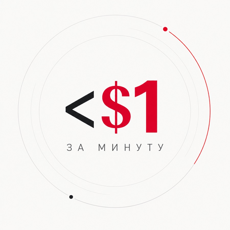 AI call cost is under one dollar per minute